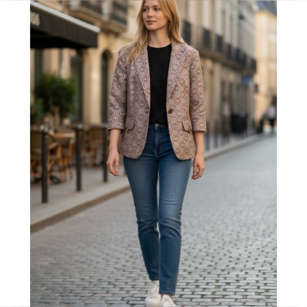 Worthington Jacquard Blazer Size 24W - Picture 5 of 8